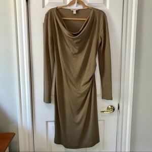 Banana Republic cowl neck long sleeve dress